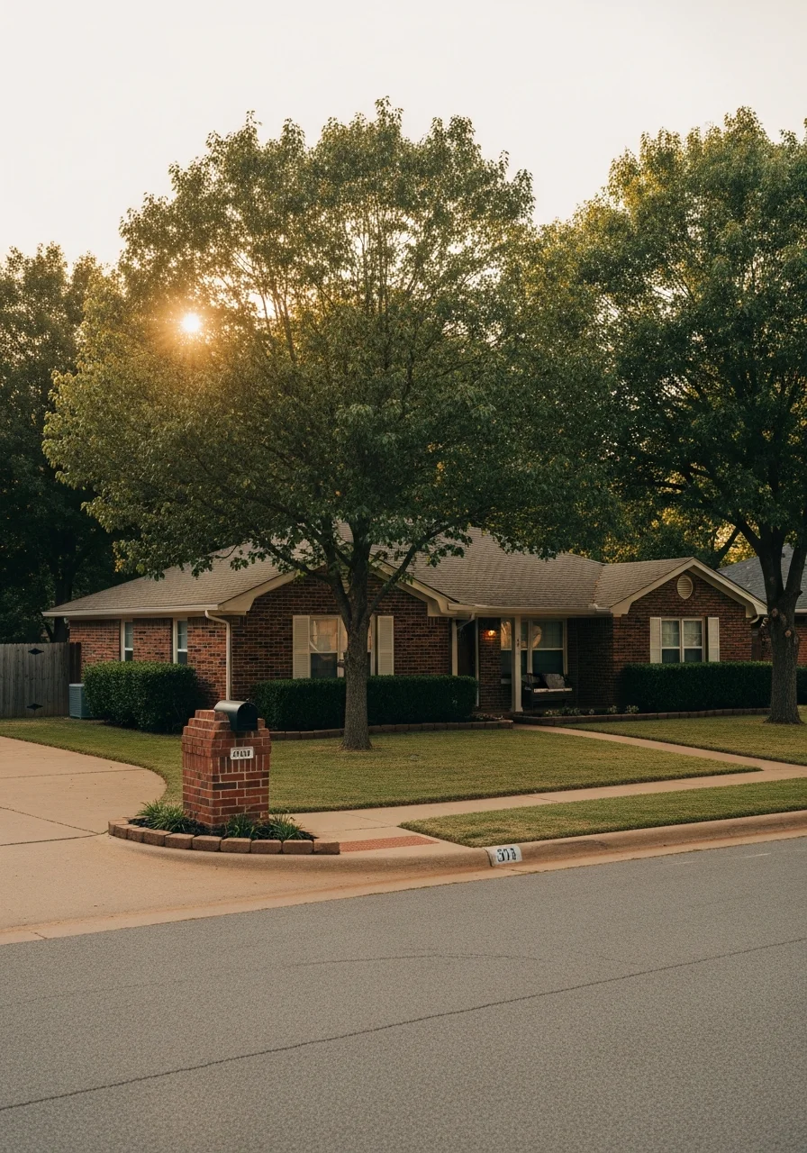Sand Springs home showing typical neighborhood setting and community character.